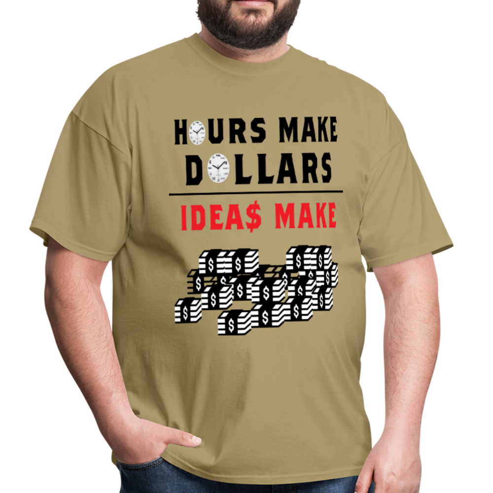 Hours make dollars ideas make a lot of cash unisex tee - BIZARRE PRINTS