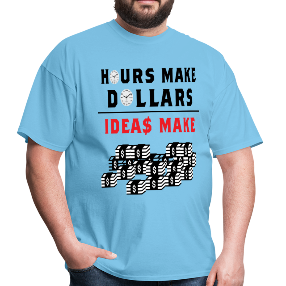 Hours make dollars ideas make a lot of cash unisex tee - BIZARRE PRINTS