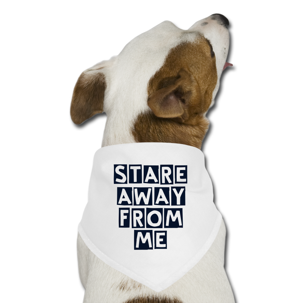 Stare away from me_Dog Bandana - BIZARRE PRINTS