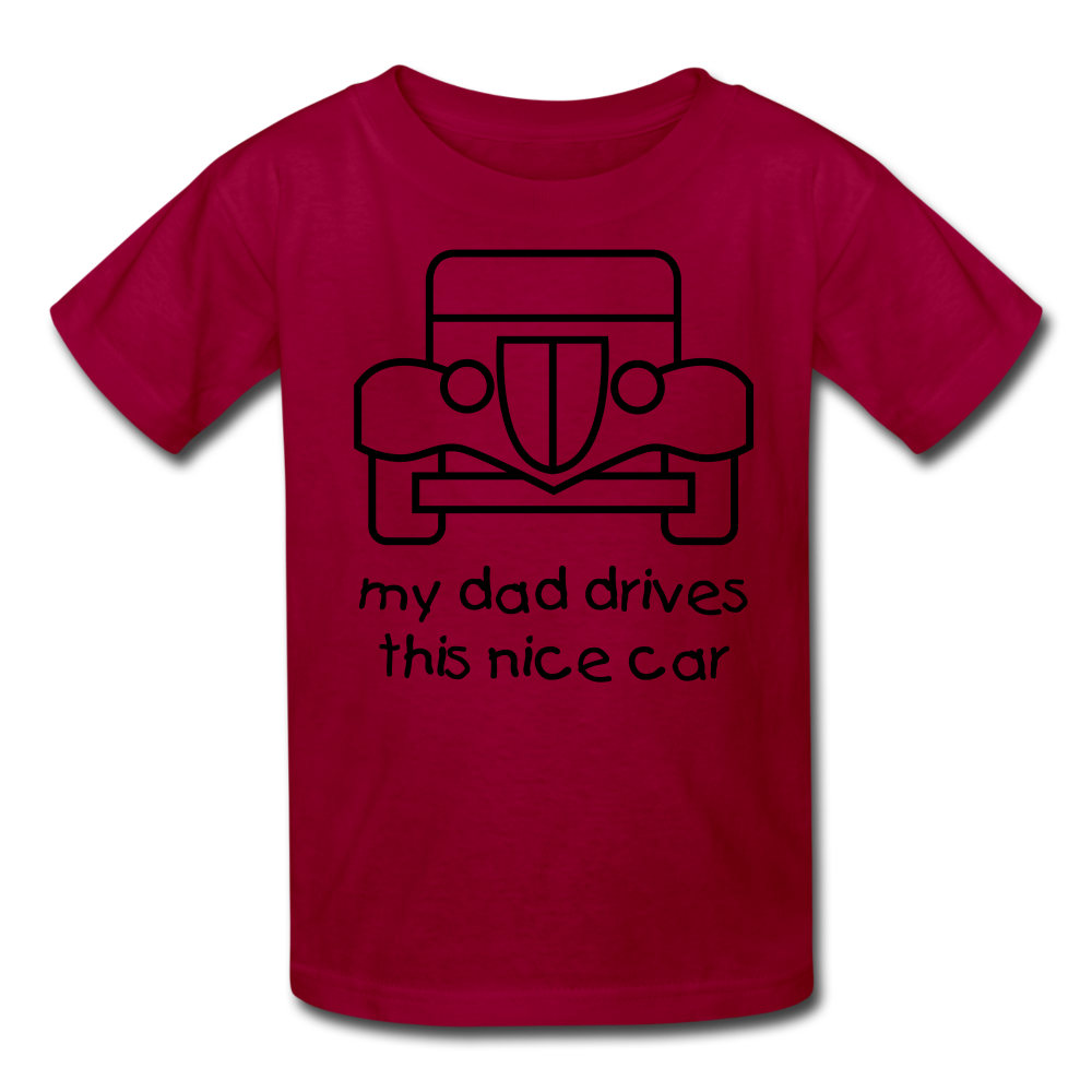 my dad drives this nice car_Kids' T-Shirt - BIZARRE PRINTS