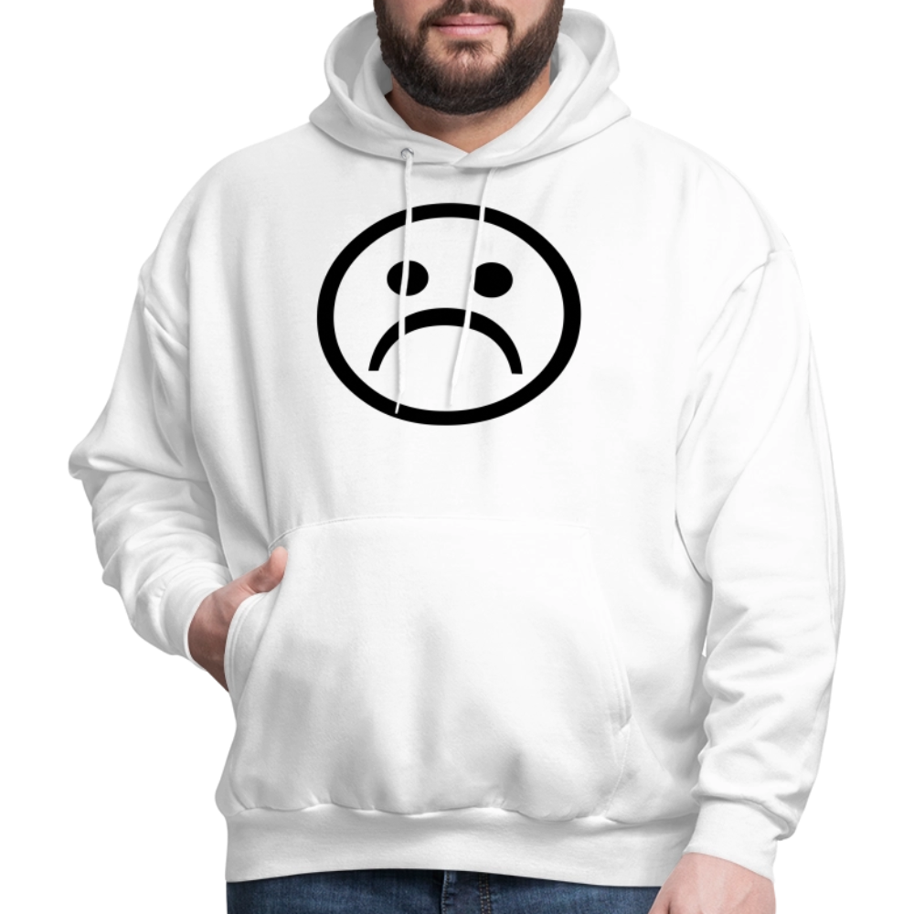 No Friends No Problems Unisex Lightweight Terry Hoodie - white
