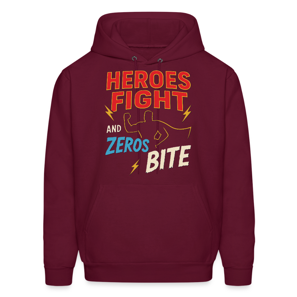 Heroes Fight And Zeros Bite - burgundy