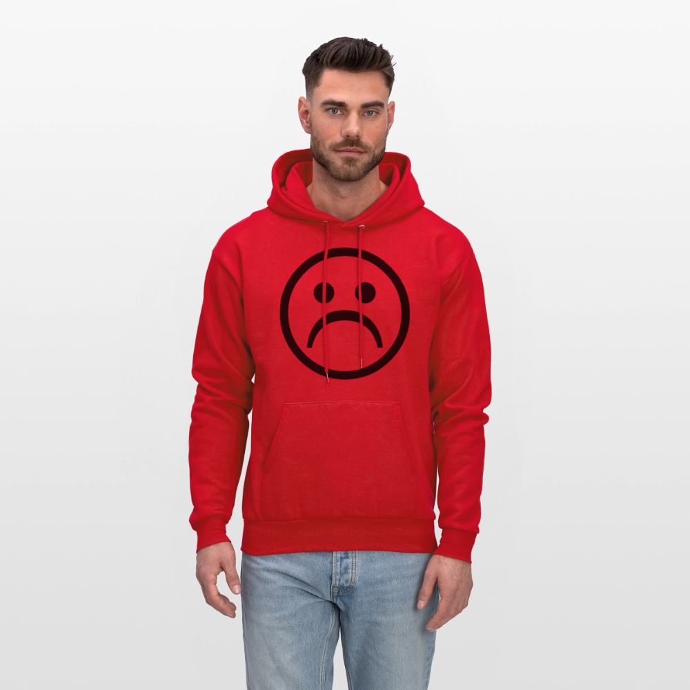 No Friends No Problems Unisex Lightweight Terry Hoodie - red