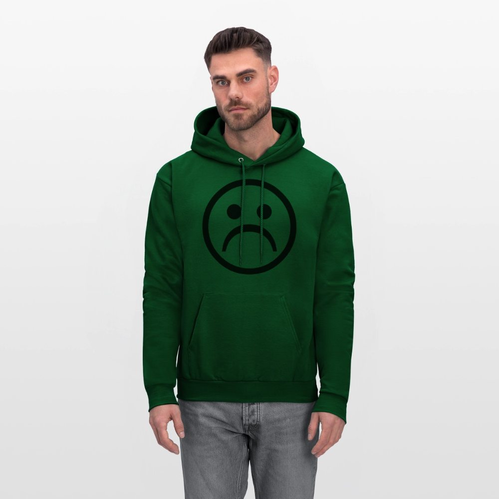 No Friends No Problems Unisex Lightweight Terry Hoodie - forest green