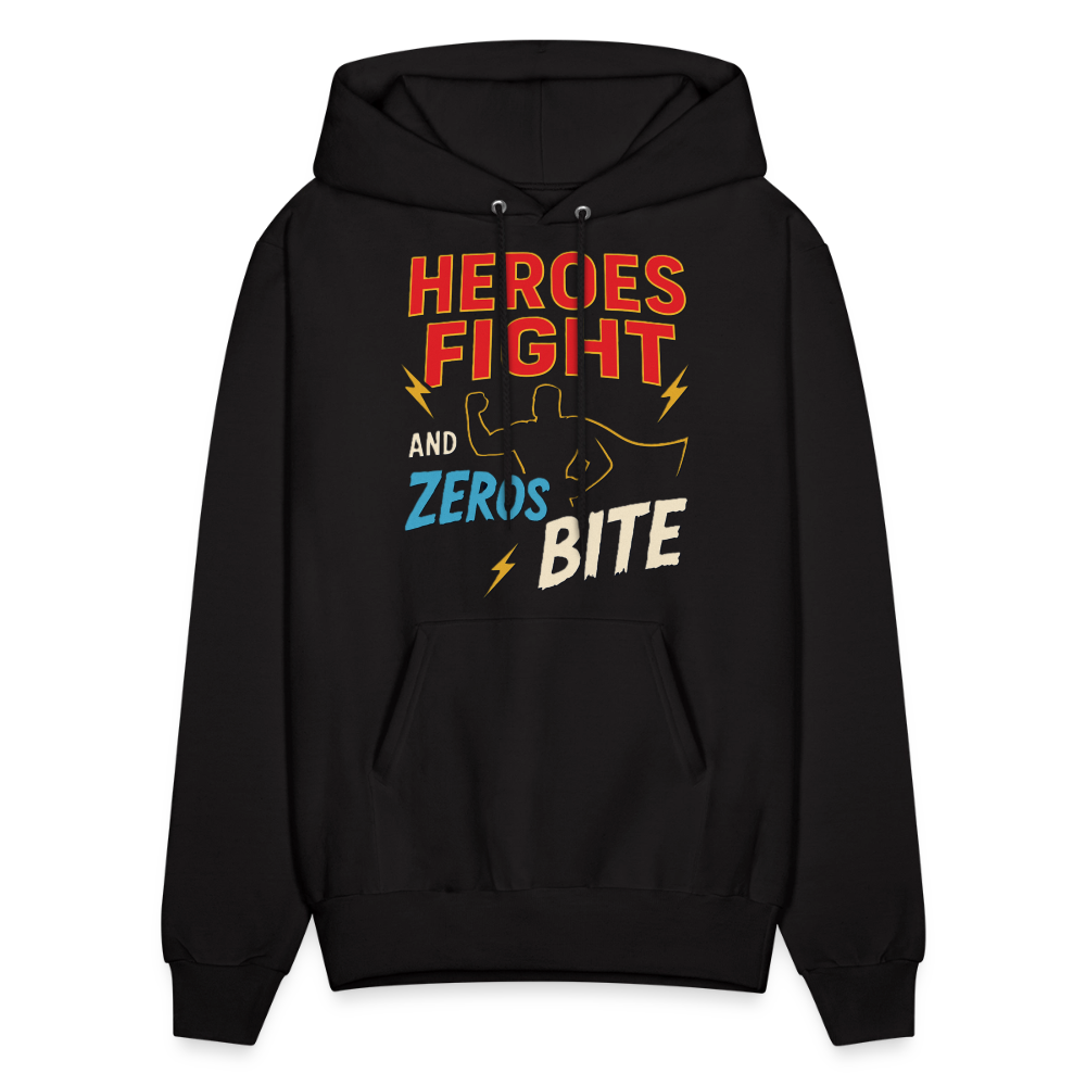 Heroes Fight And Zeros Bite - black