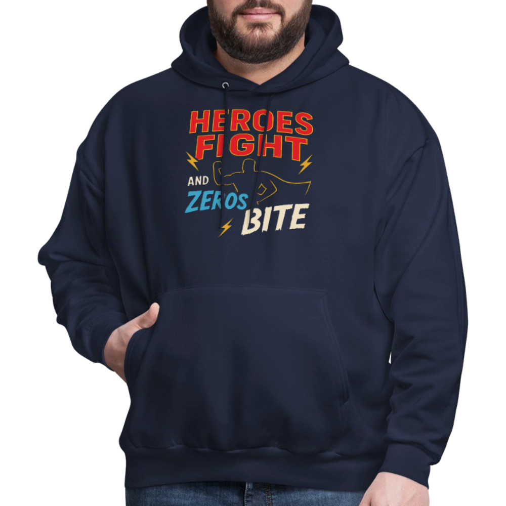 Heroes Fight And Zeros Bite - navy