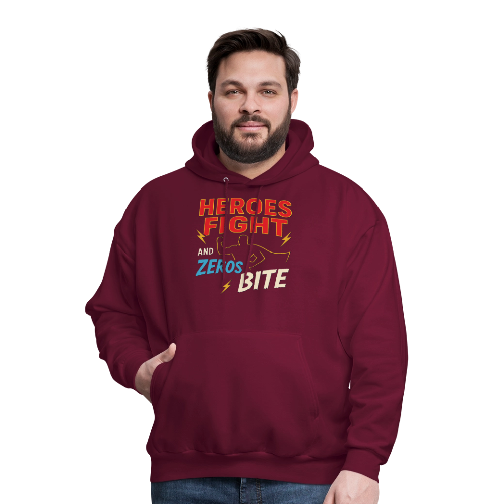 Heroes Fight And Zeros Bite - burgundy
