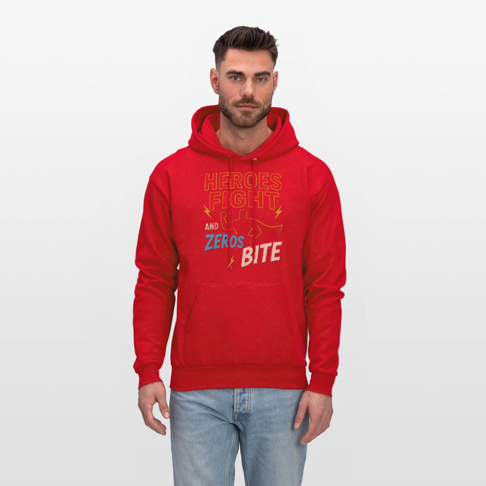 Heroes Fight And Zeros Bite - red