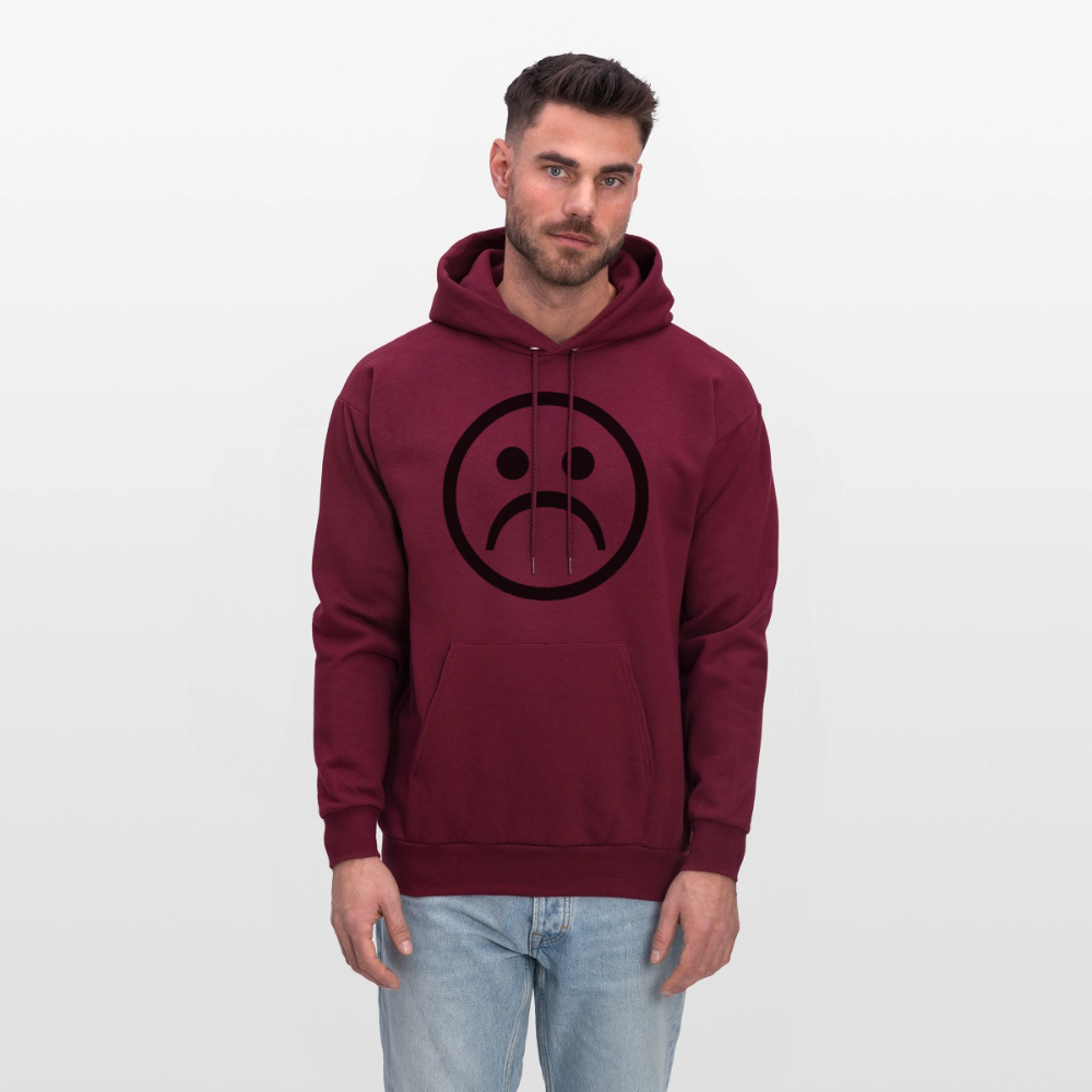 No Friends No Problems Unisex Lightweight Terry Hoodie - burgundy