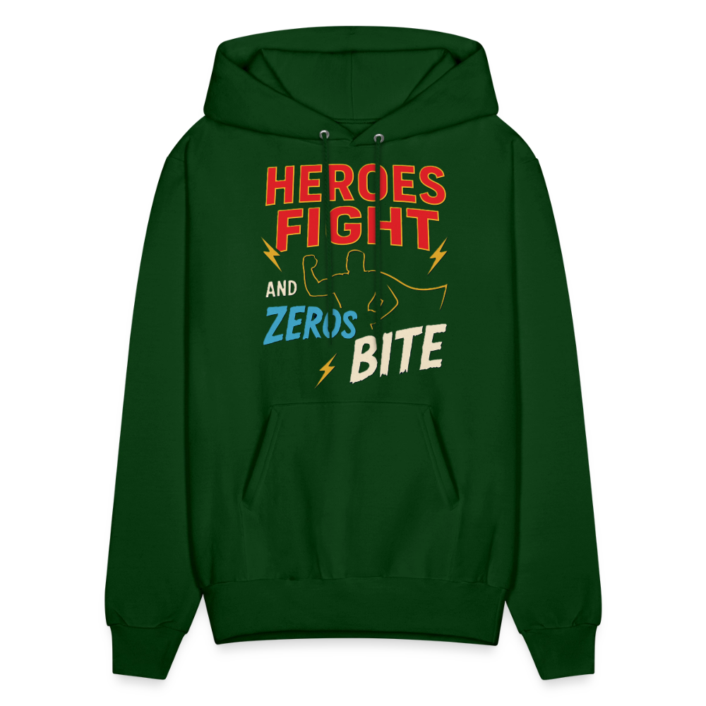 Heroes Fight And Zeros Bite - forest green