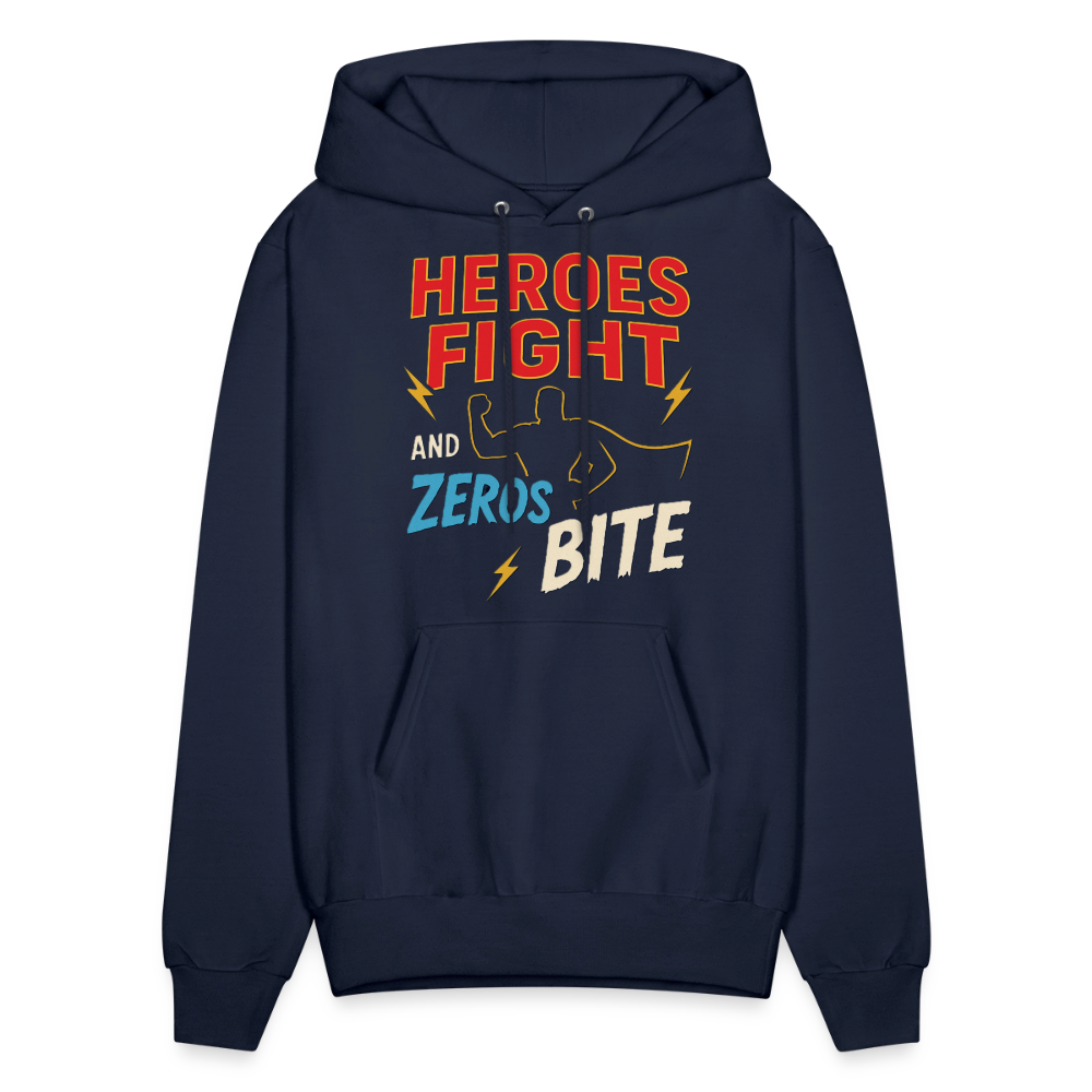 Heroes Fight And Zeros Bite - navy