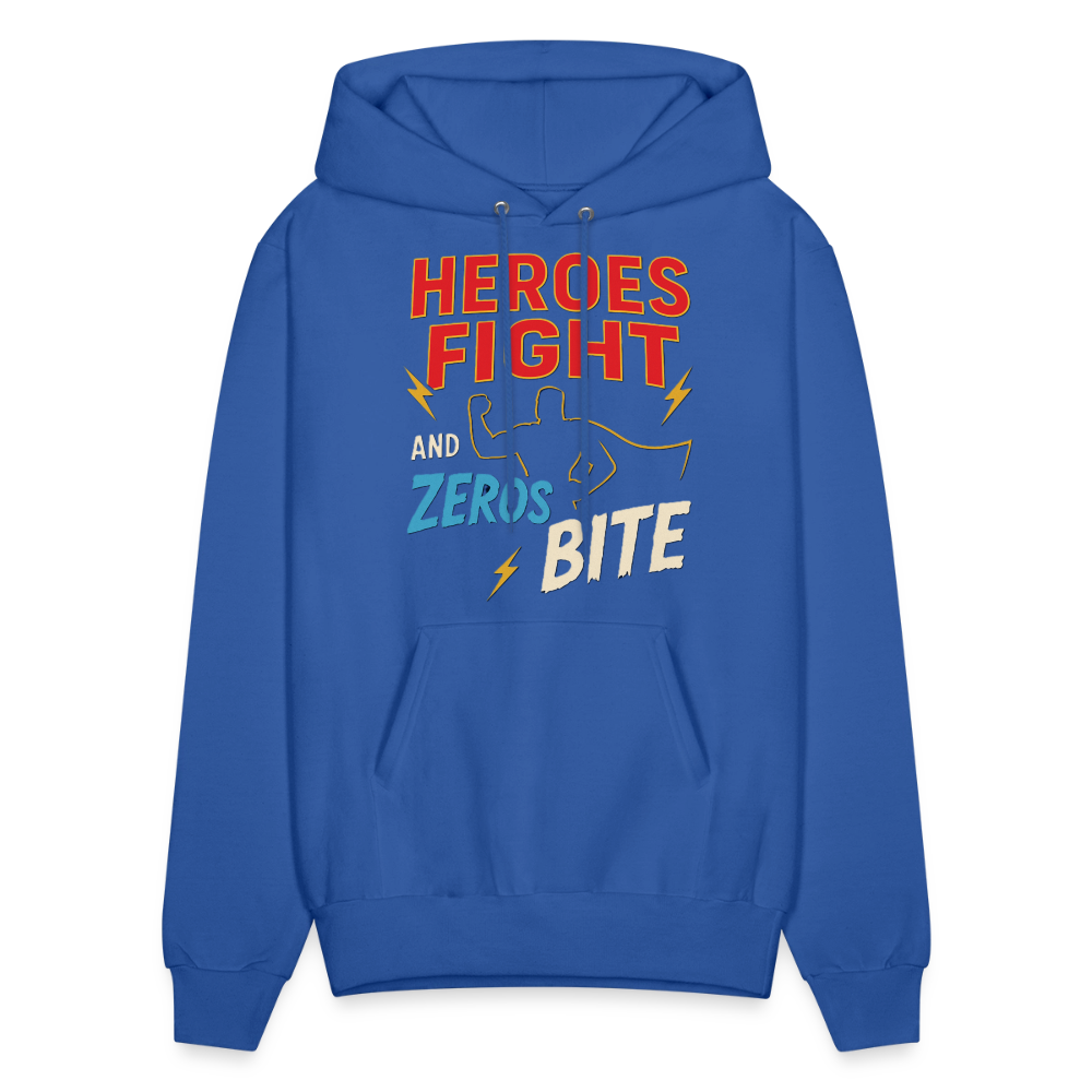 Heroes Fight And Zeros Bite - royal blue