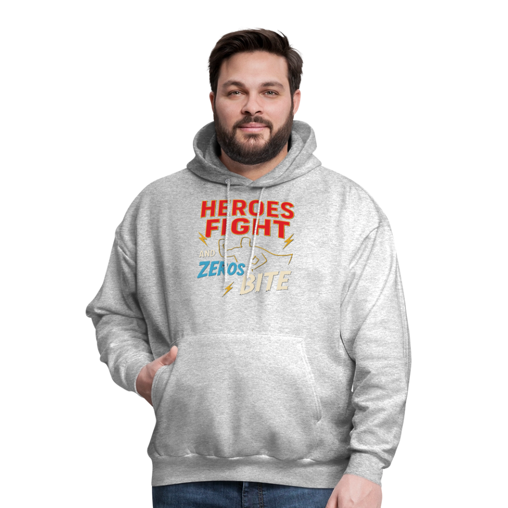 Heroes Fight And Zeros Bite - heather gray