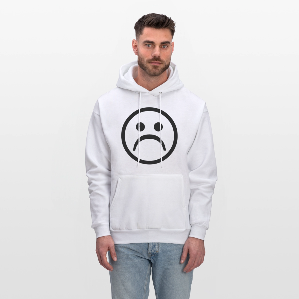 No Friends No Problems Unisex Lightweight Terry Hoodie - white