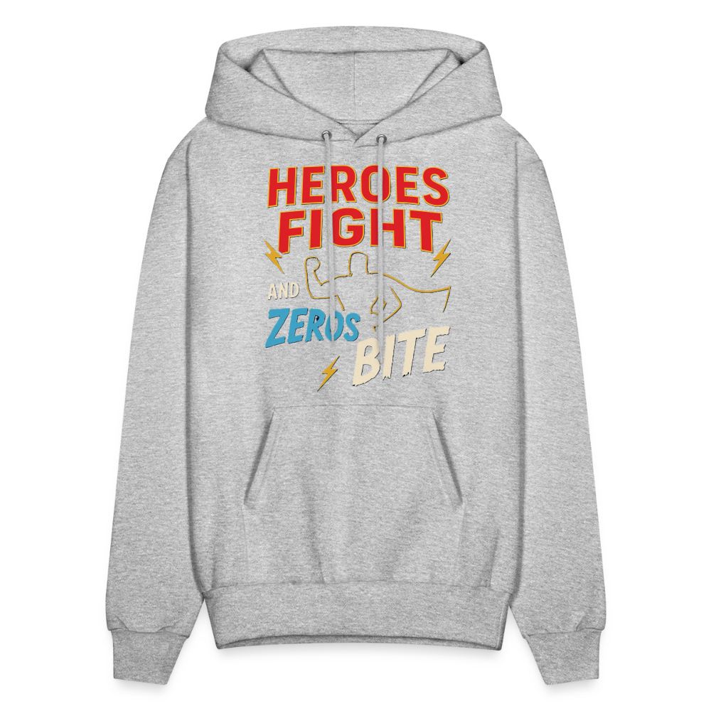 Heroes Fight And Zeros Bite - heather gray