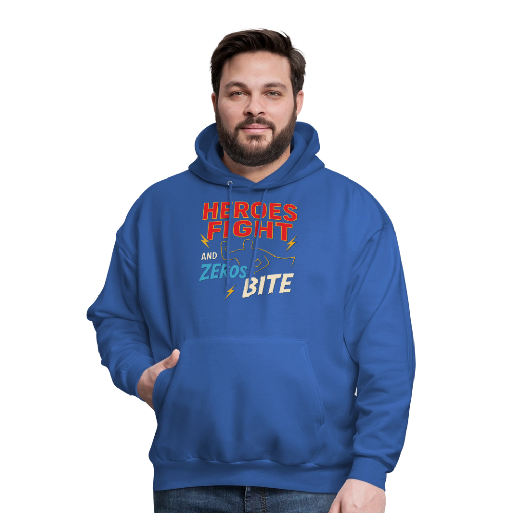 Heroes Fight And Zeros Bite - royal blue