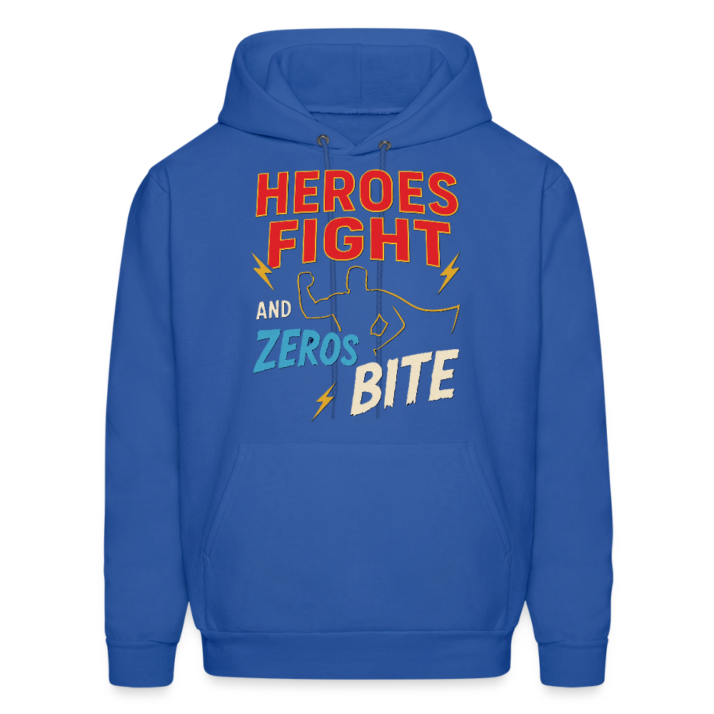Heroes Fight And Zeros Bite - royal blue