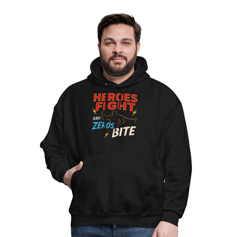 Heroes Fight And Zeros Bite - black