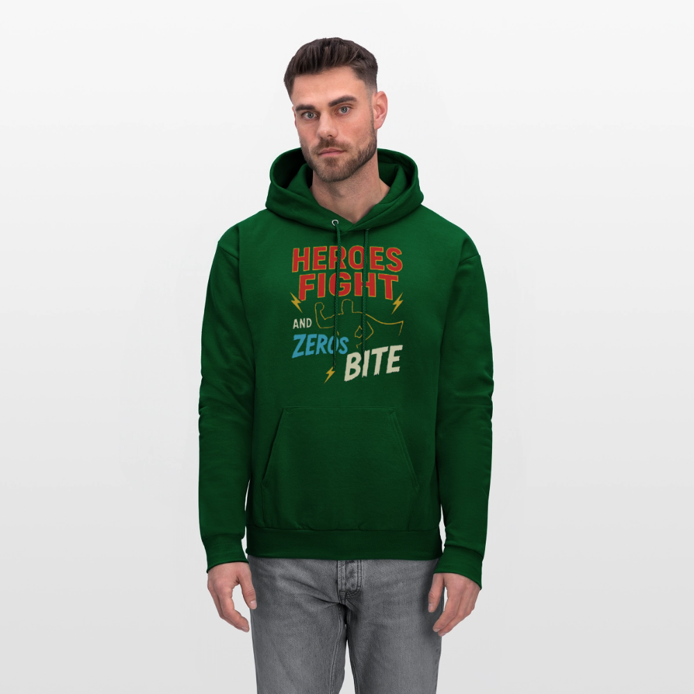 Heroes Fight And Zeros Bite - forest green