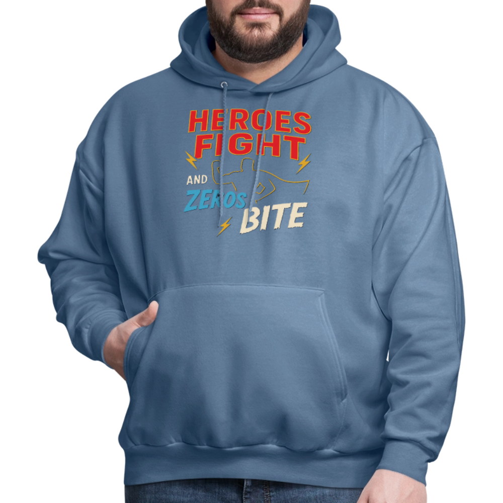 Heroes Fight And Zeros Bite - denim blue