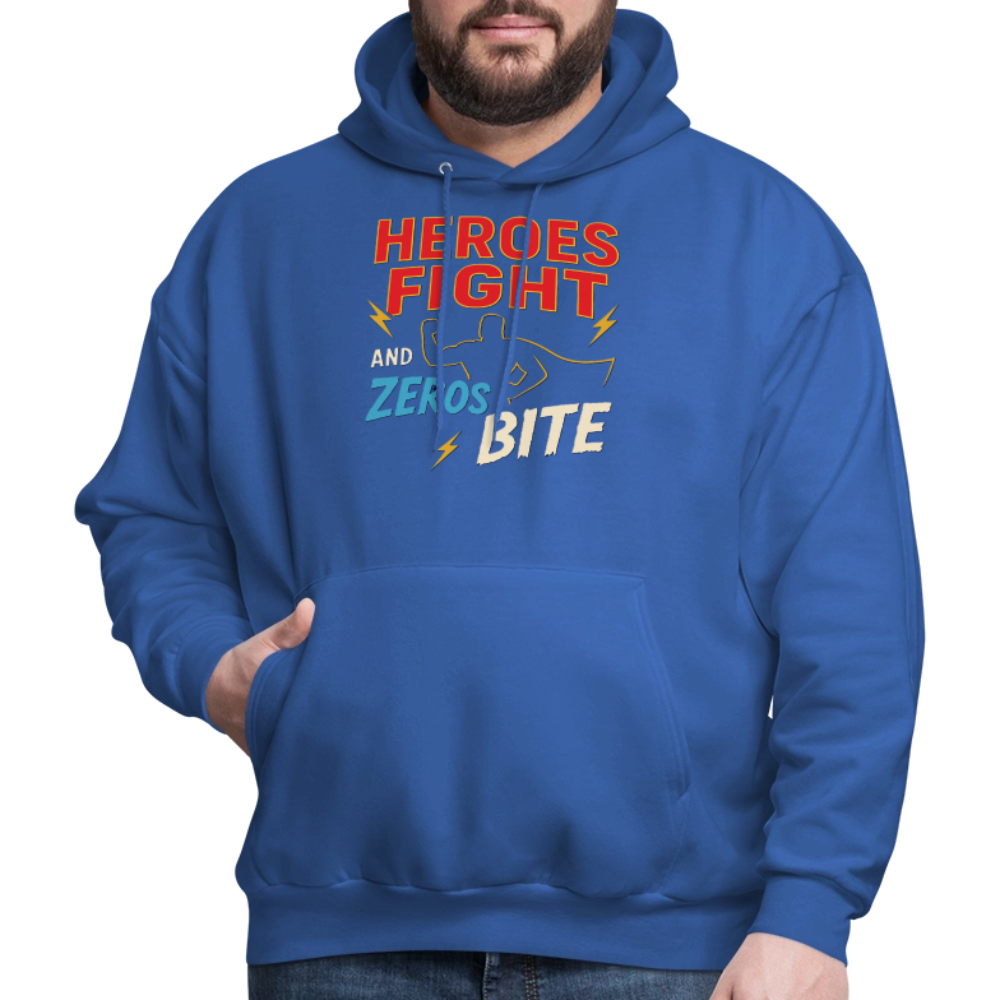 Heroes Fight And Zeros Bite - royal blue