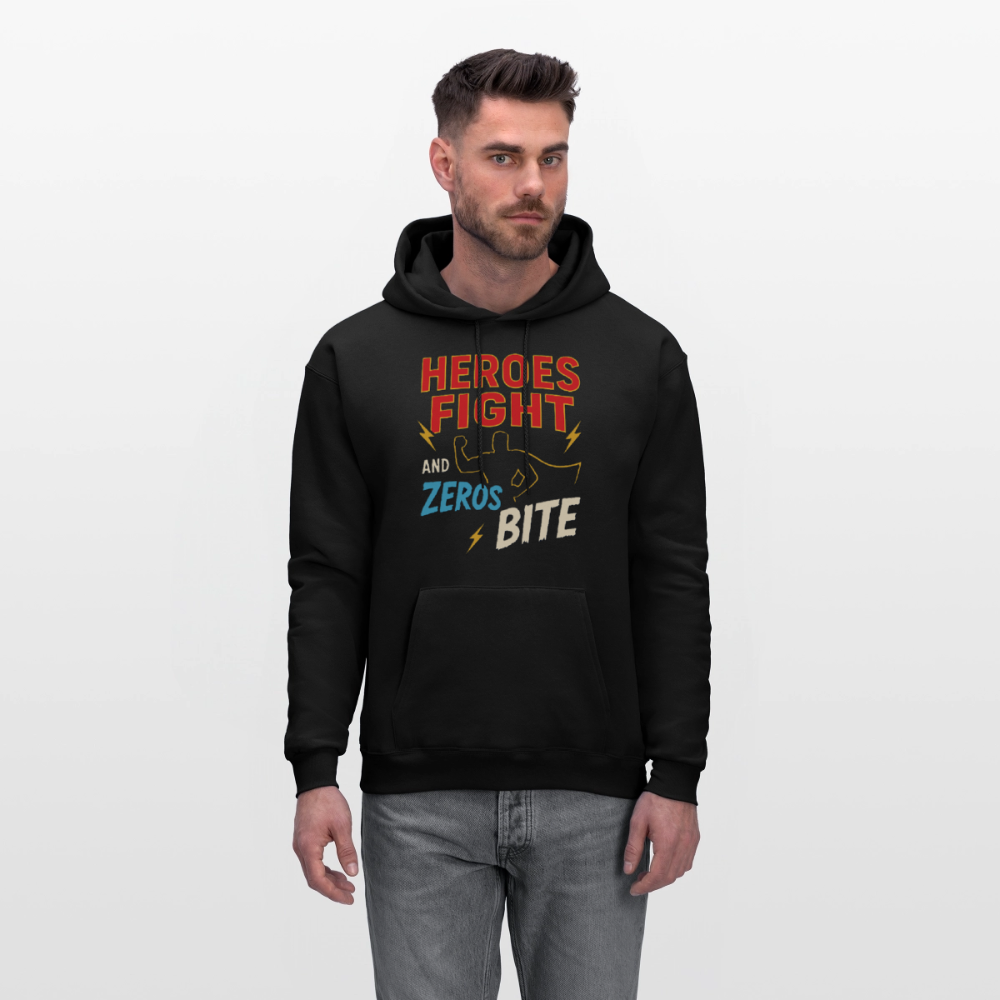 Heroes Fight And Zeros Bite - black