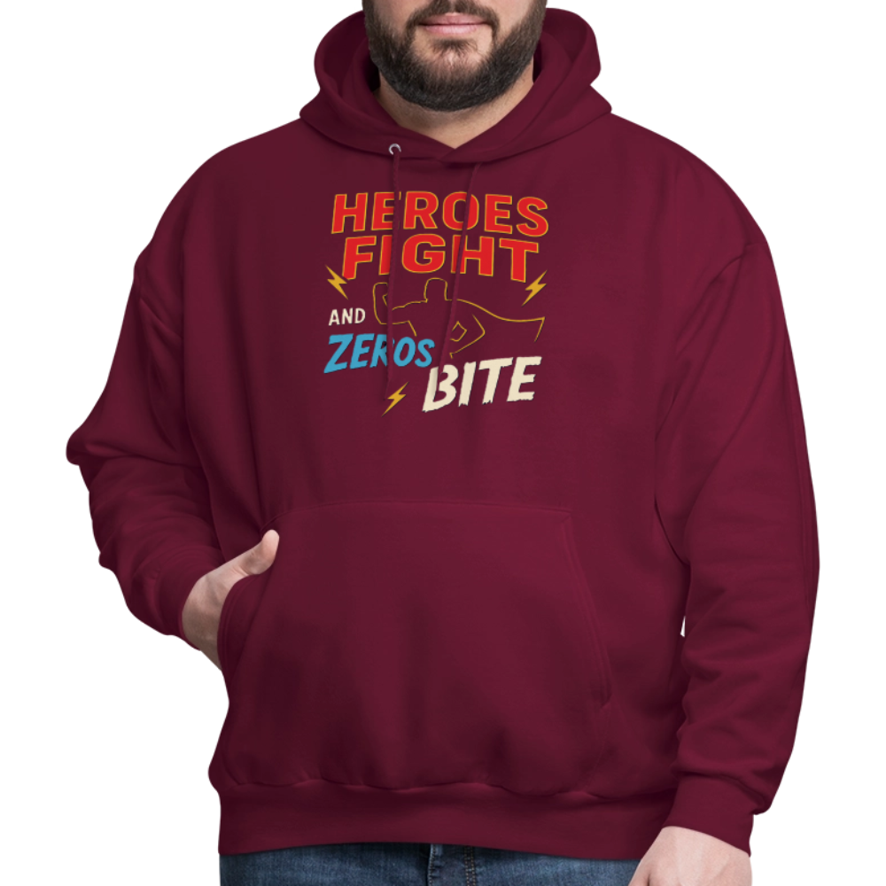Heroes Fight And Zeros Bite - burgundy