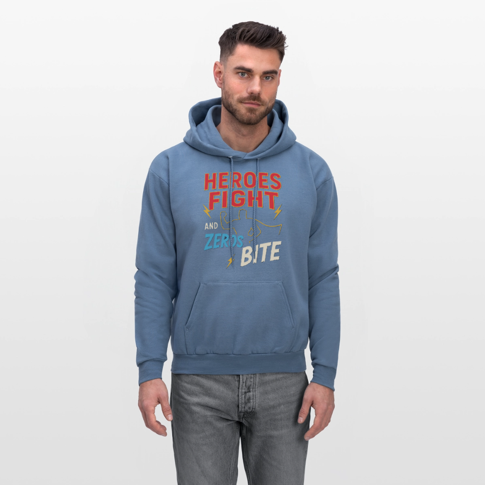Heroes Fight And Zeros Bite - denim blue
