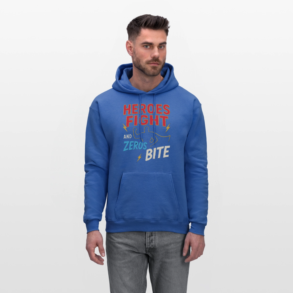 Heroes Fight And Zeros Bite - royal blue