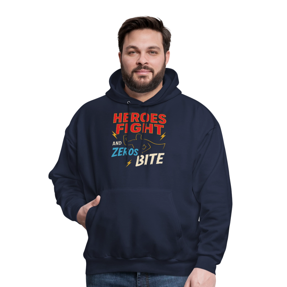 Heroes Fight And Zeros Bite - navy