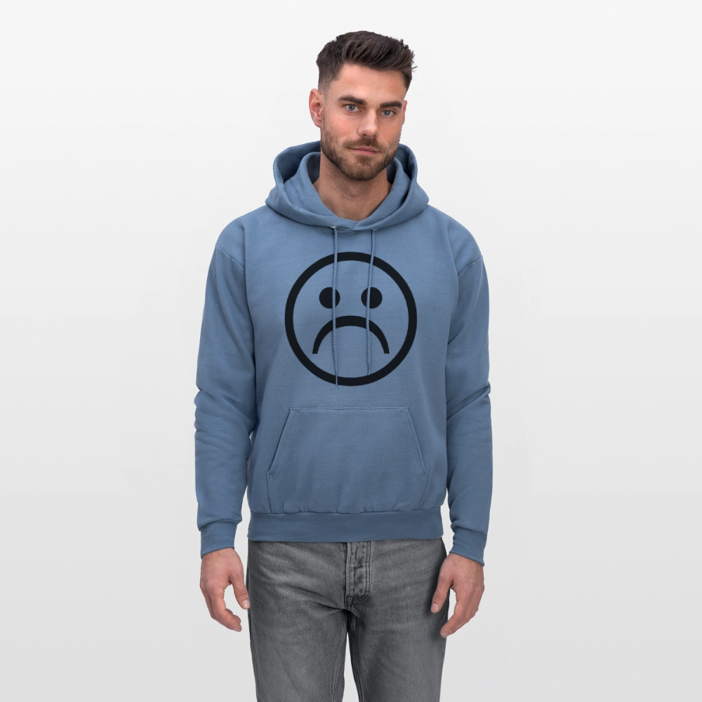 No Friends No Problems Unisex Lightweight Terry Hoodie - denim blue