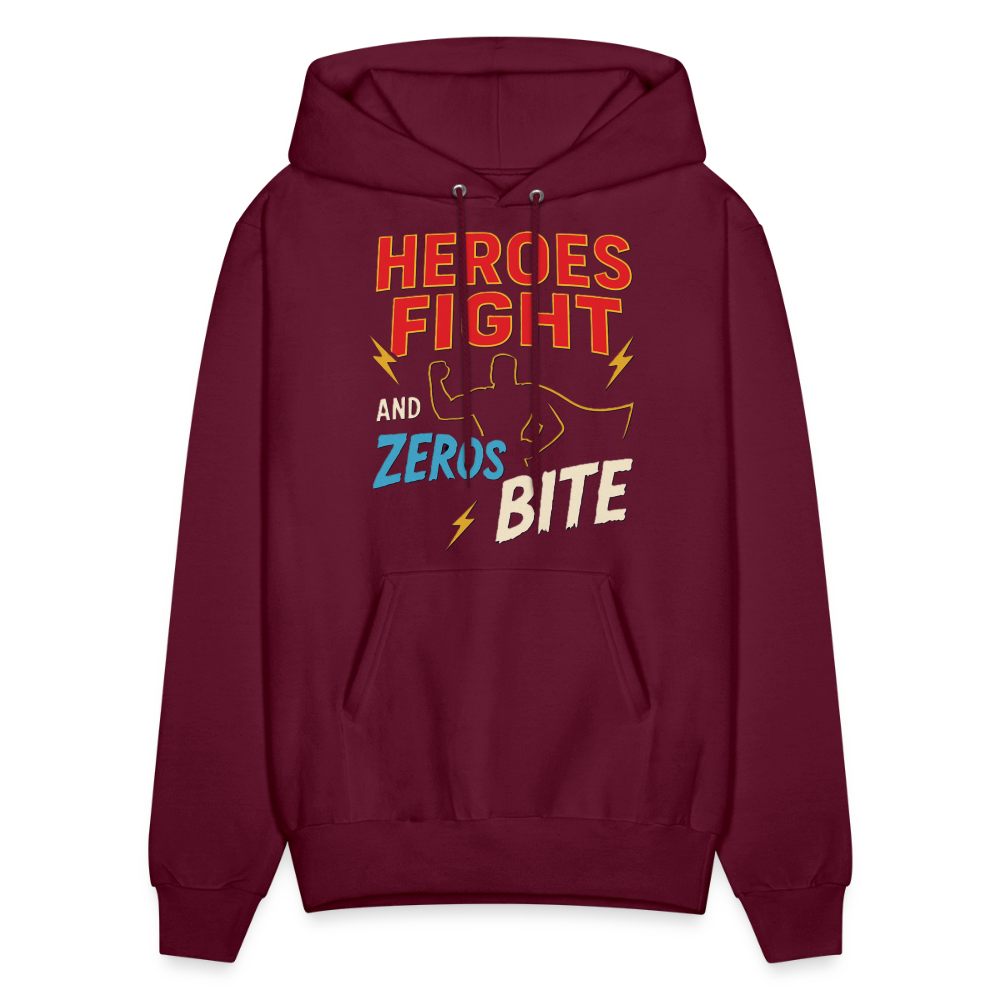 Heroes Fight And Zeros Bite - burgundy