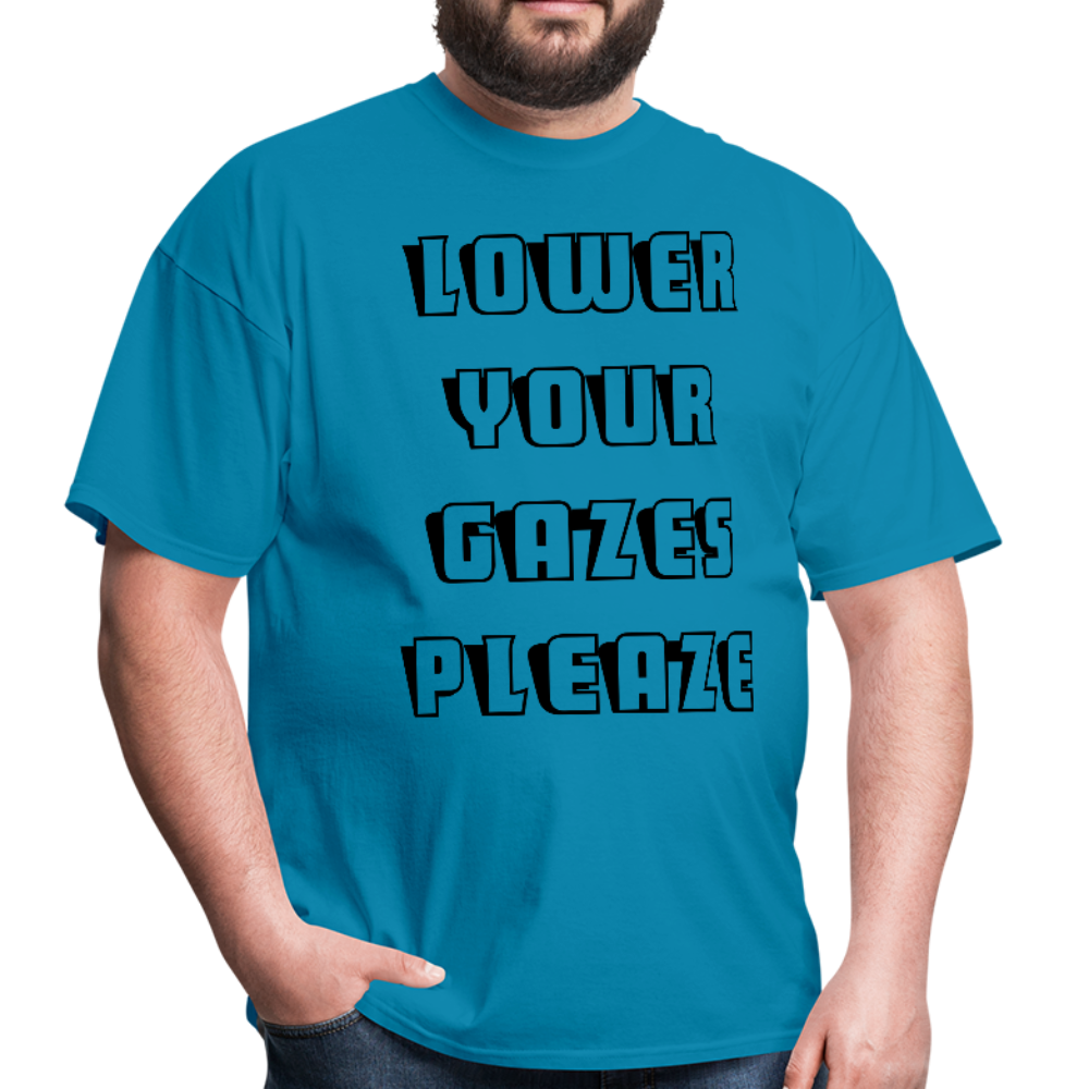 lower your gaze please Unisex T-Shirt - BIZARRE PRINTS