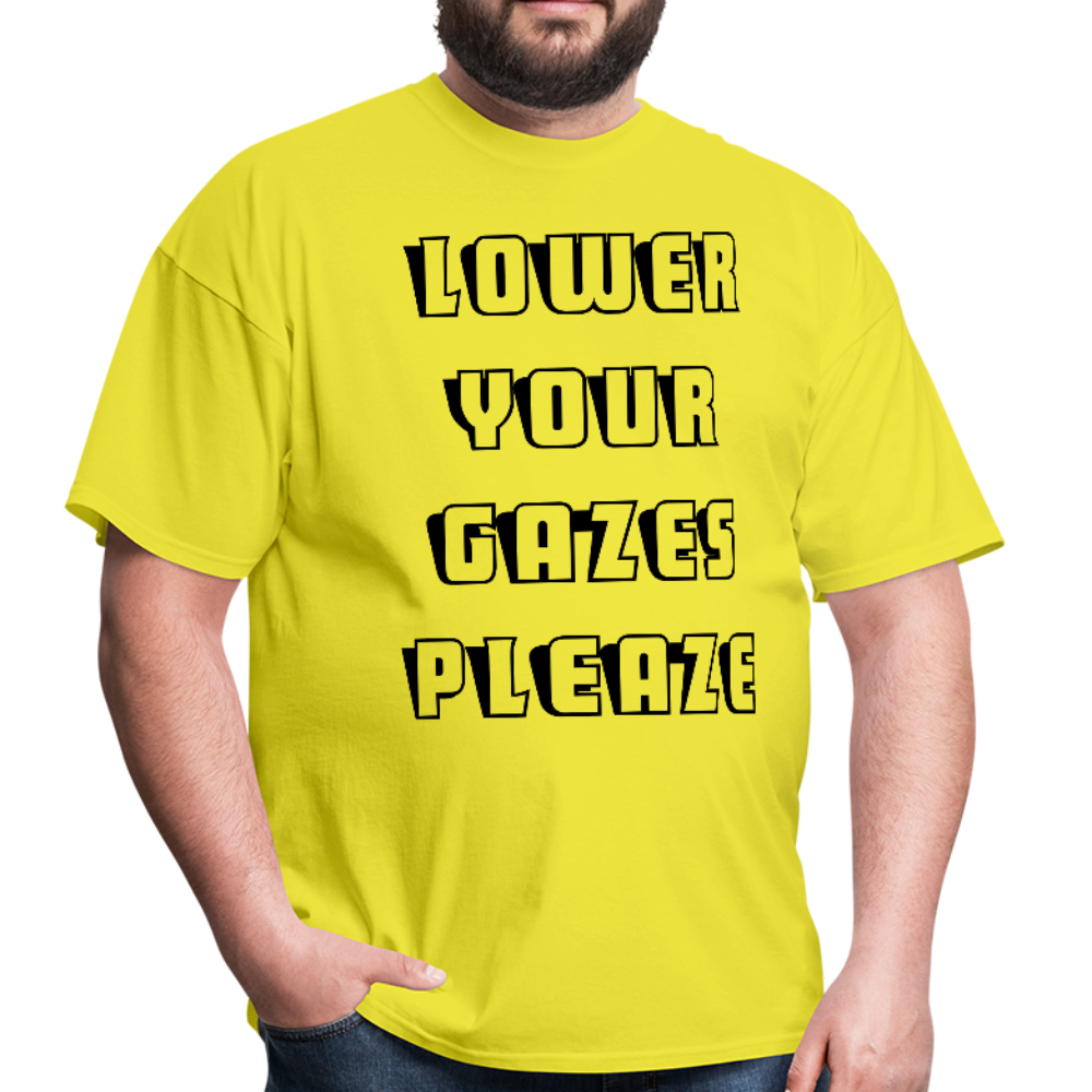 lower your gaze please Unisex T-Shirt - BIZARRE PRINTS