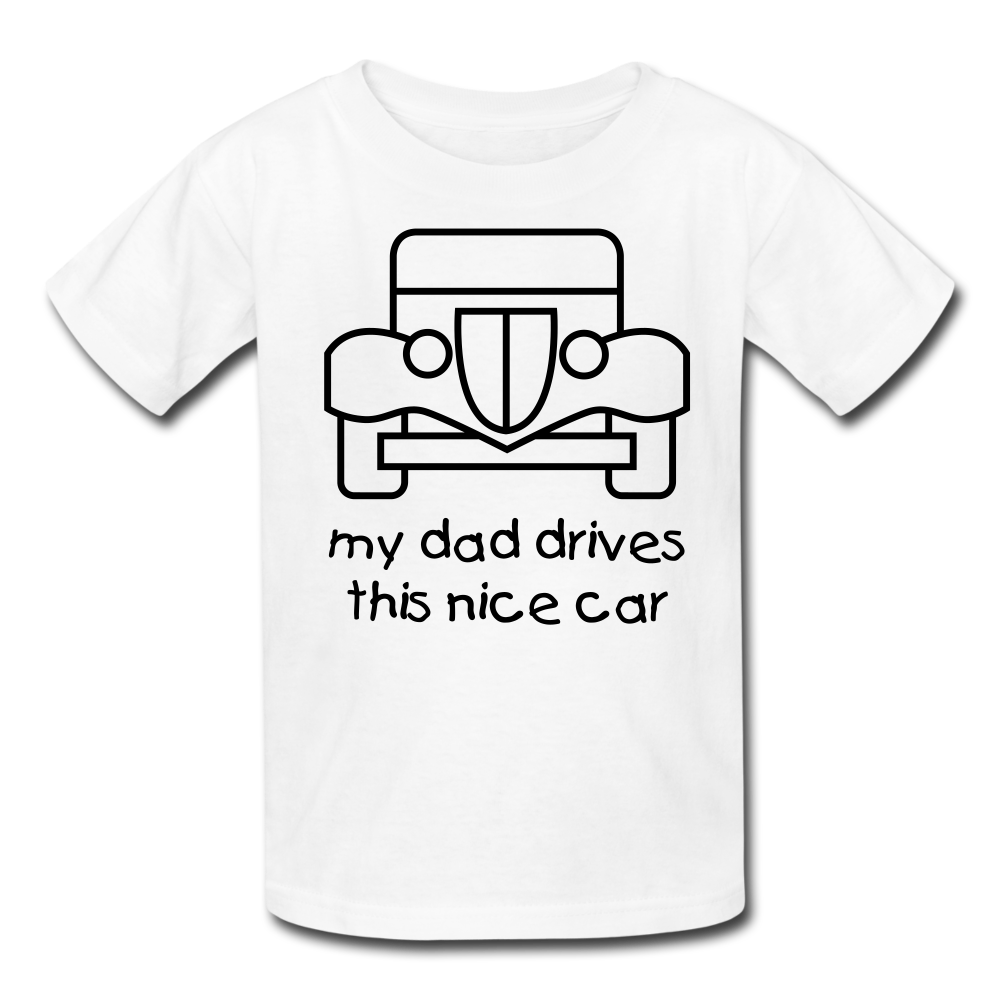 my dad drives this nice car_Kids' T-Shirt - BIZARRE PRINTS