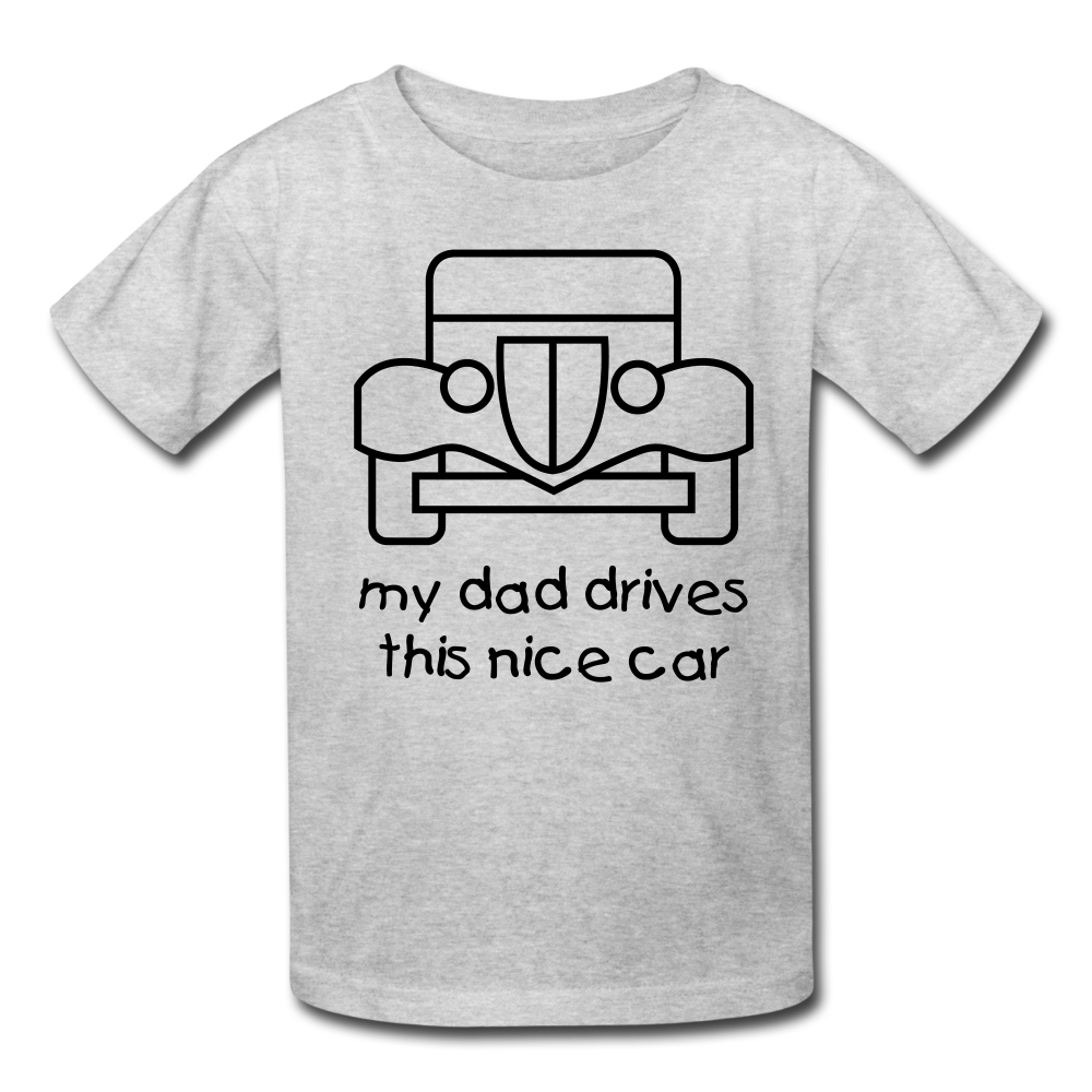 my dad drives this nice car_Kids' T-Shirt - BIZARRE PRINTS