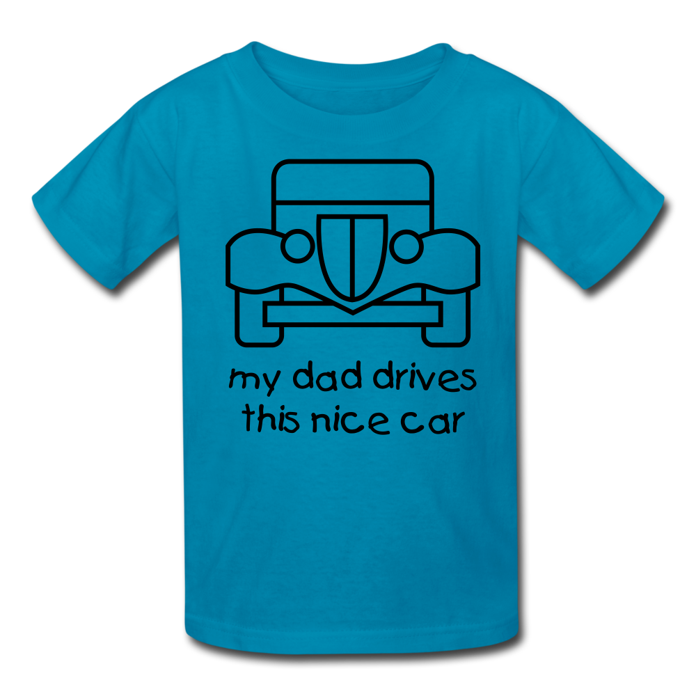 my dad drives this nice car_Kids' T-Shirt - BIZARRE PRINTS