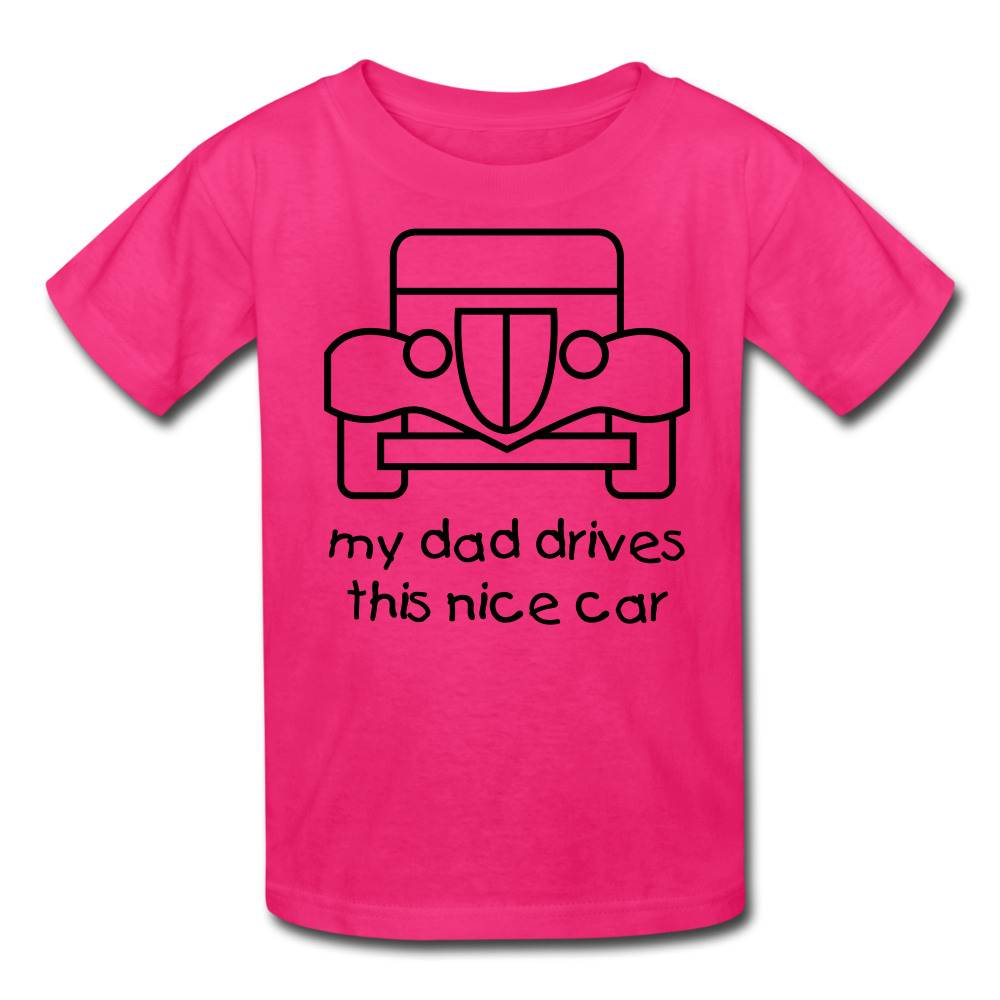 my dad drives this nice car_Kids' T-Shirt - BIZARRE PRINTS