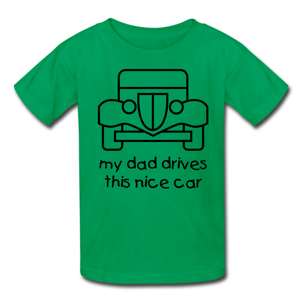 my dad drives this nice car_Kids' T-Shirt - BIZARRE PRINTS