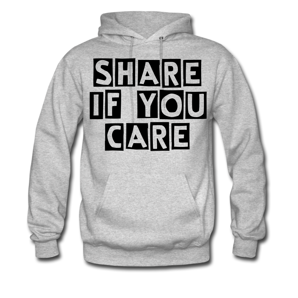 SHARE IF YOU CARE_Unisex Hoodie - BIZARRE PRINTS