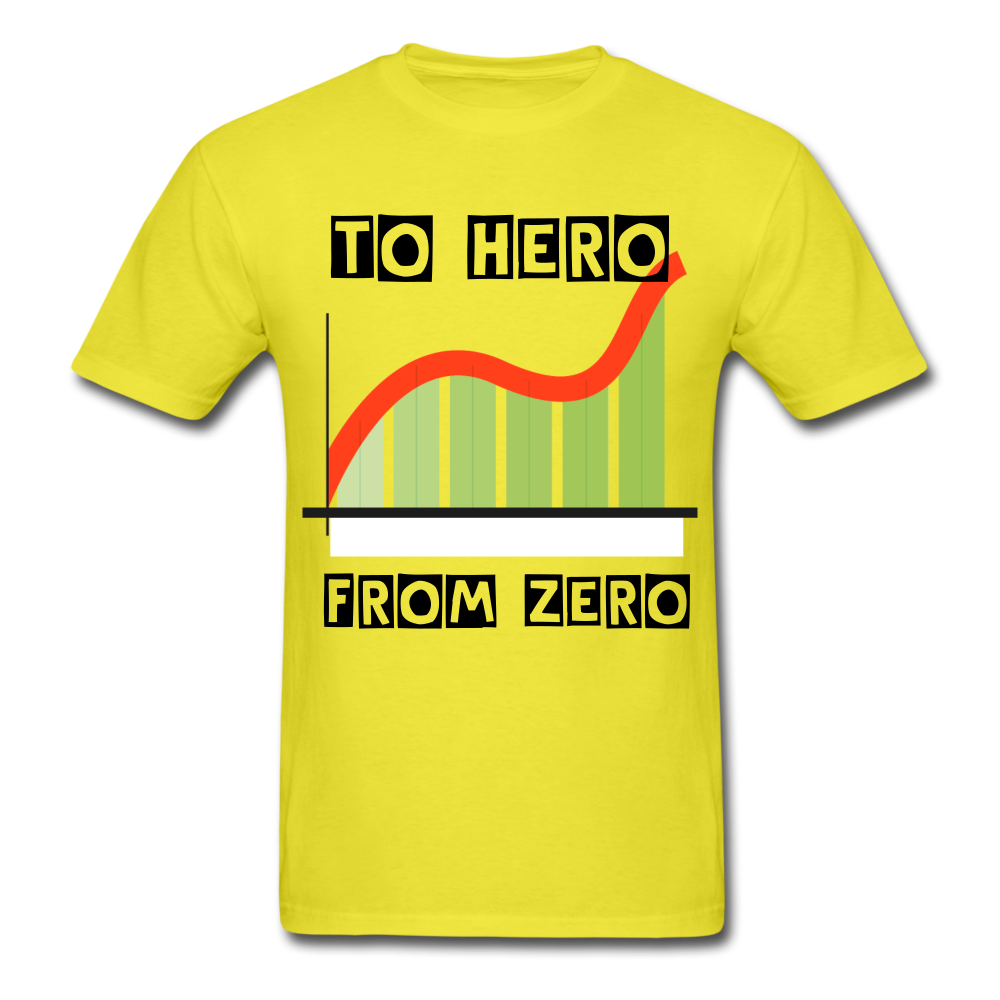 From Zero to Hero unisex Classic T-Shirt - yellow